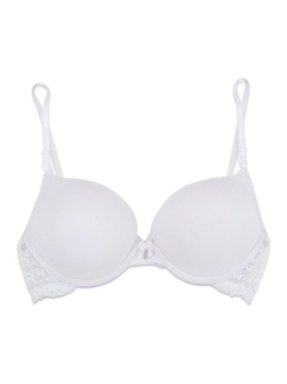 Smart & Sexy Women's Maximum Cleavage Underwire Push Up Bra 42C White - Picture 3 of 4